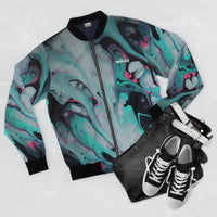 Thumbnail for Lunar Blossom | Bomber Jacket